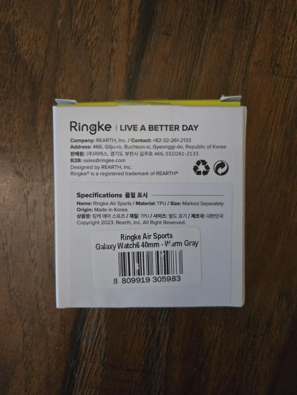 Ringke Air Sports Case for Galaxy Watch6 in Warm Gray 40mm
